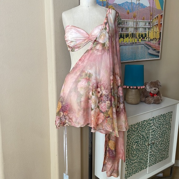 The Dolls House Dresses The Doll House Anthia Dress In Rose Silk